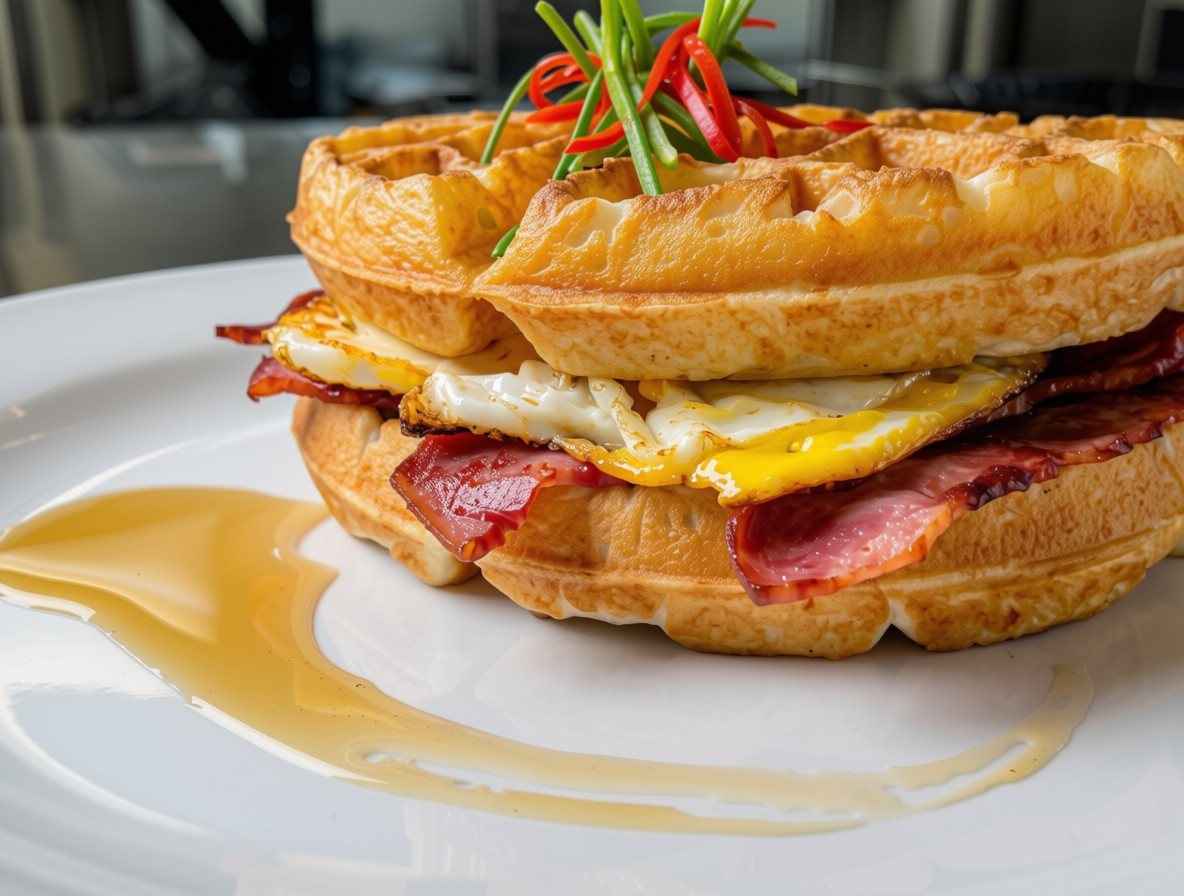 Waffle Breakfast Sandwich